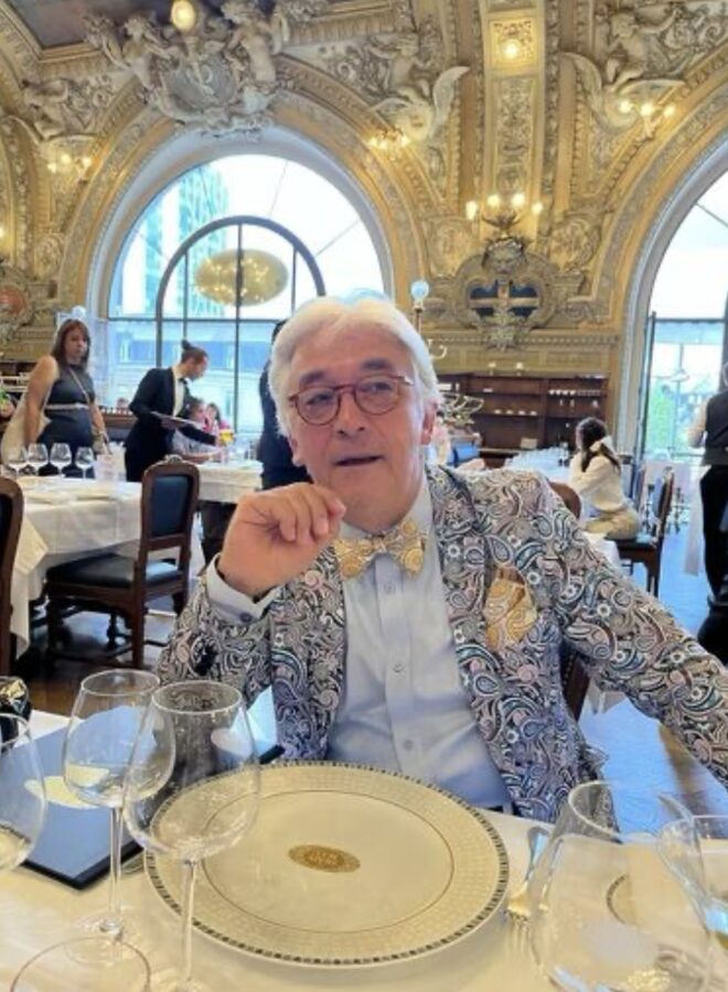 Ludolf Grollé at an exhibition dinner