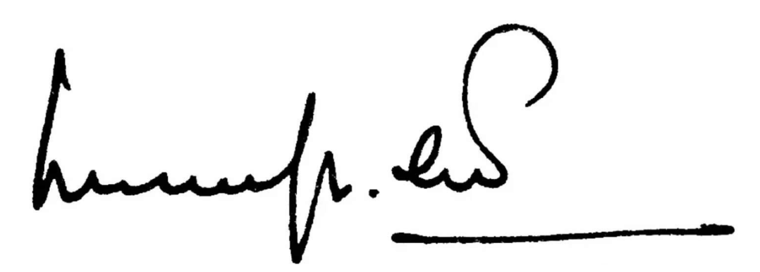 Signature of Ludolf R. Grollé